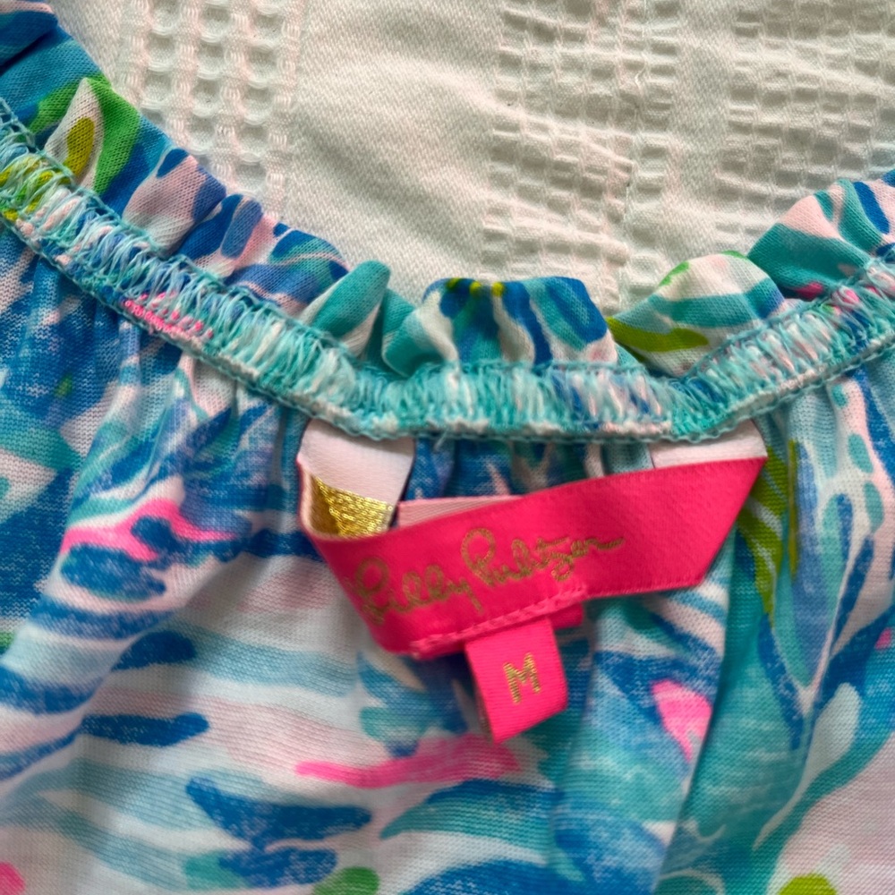 Lilly Pulitzer Loro Tank Top Bold Ibiza Blue M